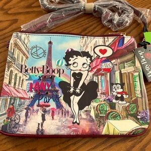NWT Lany Betty Boop Faux Leather Crossbody